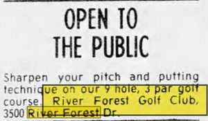 River Forest Golf Course - Jul 26 1979 Ad